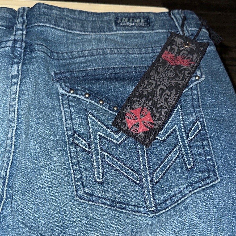 Black Label Women's Denim Boot Cut Jeans - Picture 7 of 11